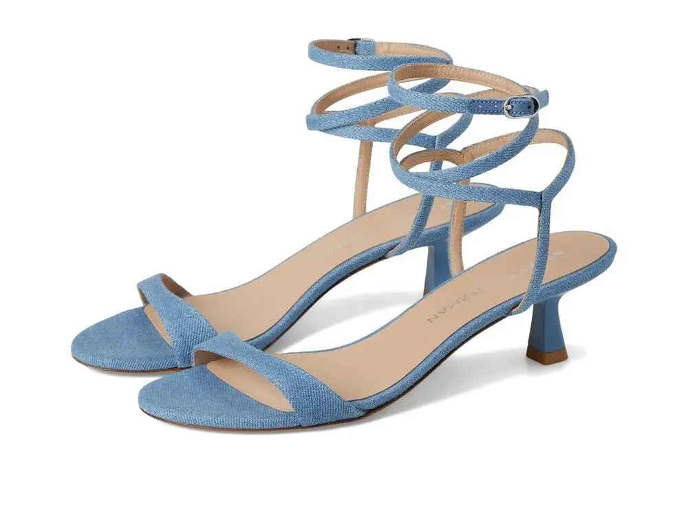 STUART WEITZMAN WOMENS NUDIST WRAP 50 WASHED 10.5 MEDIUM